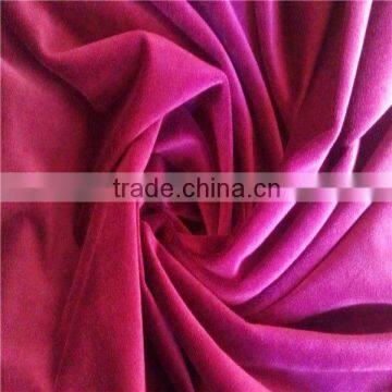 High quality knitting dense velvet fabric for suit fabric