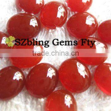 Hot sale natural gemstone red agate cabochon for rings