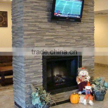 Fireplace wall panel for global market, realistic stone panel, Durable brick panel