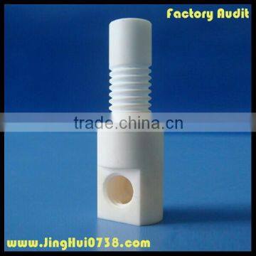 Threaded zirconia ceramic bushing