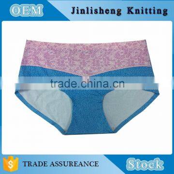 Competitive price lovely girls printed bikini underwear super elastic lingerie underwear brief