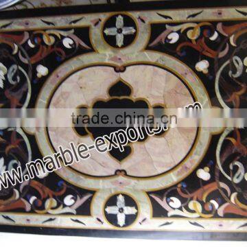 Rectangle Marble Inlay Table Tops, Marble Inlay Centre Table Top