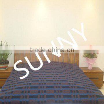 2015 made in china Best sell check design flannel fleece blanket