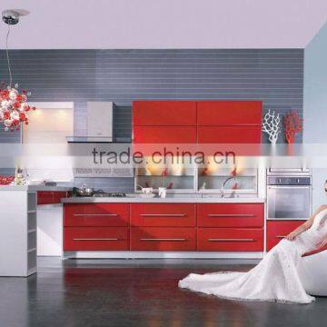 Plywood, Melamine Board Carcase Material High Gloss Lacquer Modern Kitchen Furniture photo-3