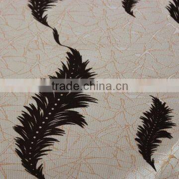 2016 Latesr Design Tree Pattern Jacquard Flocked Fabric photo-4