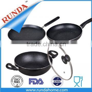 4pcs Non-stick Cookware Set With Inner Marble
