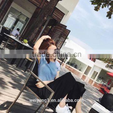 Fashion Multi Color Women Casual Loose Pants Summer Nine Minutes Pants photo-3