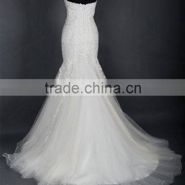 RSW878 Suzhou China Custom Made New Model Lace Mermaid Wedding Dress 2016 Bridal photo-4