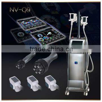 innovative products 2016 Q9 multiheads portable fat freeze machine with rf&photon