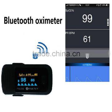 Bluetooth 4.0 Oximeter Fingerip Dynamic Pulse Oximetro Blood Oxygen support Android IOS Portable Oximeter Home Monitor