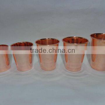 Copper Mint Julep Cup polished lacquered
