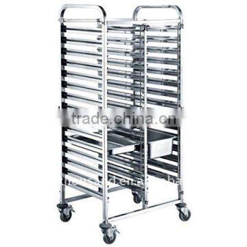 Double-line Tray Trolley TT-SP278D Stainless Steel Top Quality