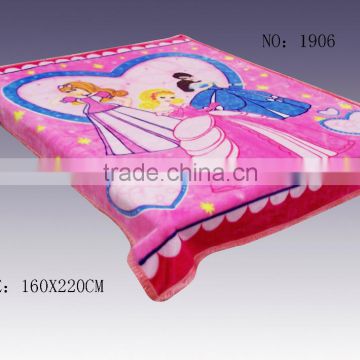 Raschel blanket heavy polyester mink blanket beddings