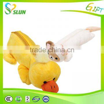 Korean Fashion Cute Smiley Face Pen Pencil Bear Plush Cosmetic Pencil Bag Wholesale in Yiwu photo-6