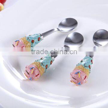 Decorative handle household stainless spoon coffee spoon