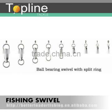 ball bearing swivel with split ring