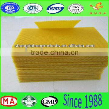 Comb foundation sheets low price organic beeswax foundation sheet