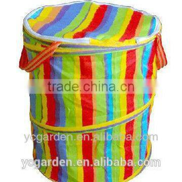 Yellow and Green 600D OXFORD Printed Pop up Bag photo-4