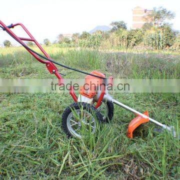 TUOGE Best Price easy use,manual brush cutter with wheels