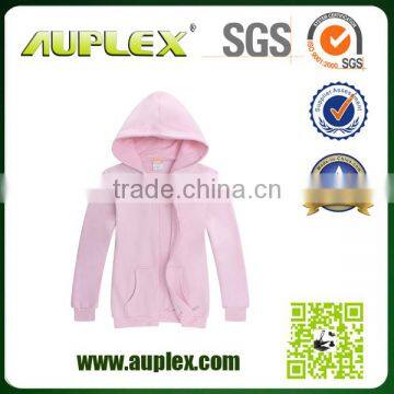 2015 Sublimation 100% Combed Cotton Plain Black Zipper Hoodie for Sale photo-6