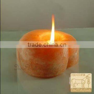 Crystal Candle Holder,Decorative Salt Tealight Holder,Himalayan Rock Tealight Holder