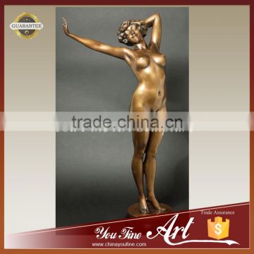 Metal Art bronze Nude Woman Statue