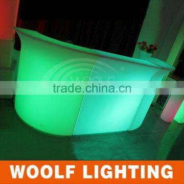 Illuminated Led Cafe Bar Counter Design photo-6