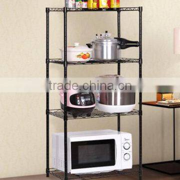 Modern Steel Wire Kitchen Storage Rack Home Furniture Shelf photo-5