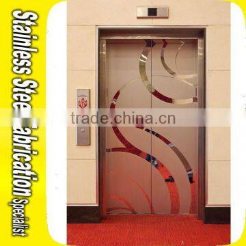 Shopping Mall Elevator Decoration Stainless Steel Elevator Door Panel on Sale