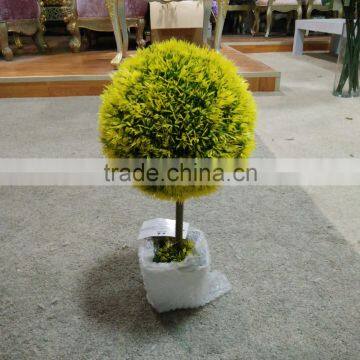 colorful decorative artificial grass ball witn imitation ceramic