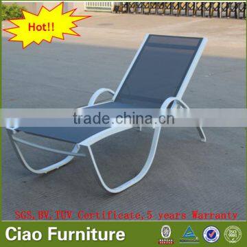 Modern garden furniture chaise lounge set outdoor recliner chair