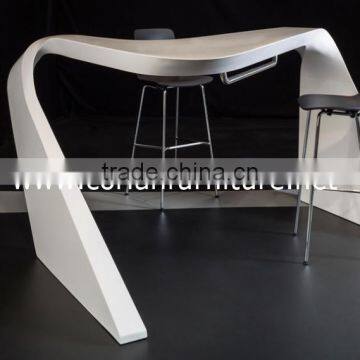 Corianfurniture Hi Macs Built Modern Kitchen Nail Bar Counter Designs photo-2