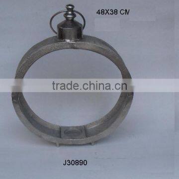 Cast Aluminium Lantern Ring Style in Rough Nickel Finsih