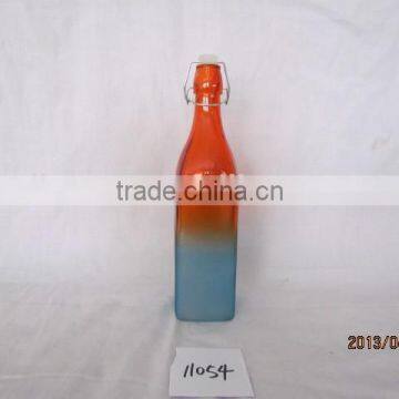 250ml,500ml.750ml and 1000ml 6L Glass Juice Bottle With Clip Top Rail in High Quality photo-2