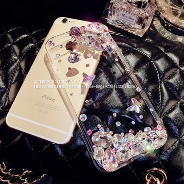 Silicone Cell Phone Case Diamond Mobile Phone Cases for IPhone7/7Plus/6/6s/6plus/6splus Tpu Case Soft Back Cover Housing photo-3