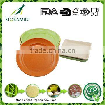 Biodegradable High Grade OEM Service Bamboo Fiber Flower Tray photo-5