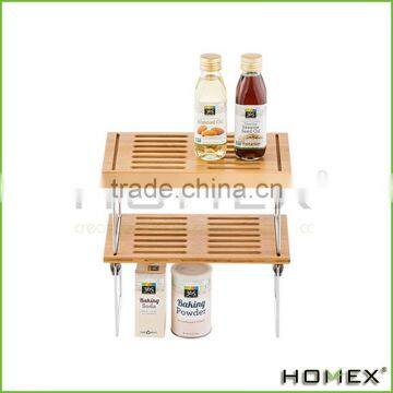 Bamboo commodity shelf kitchen dish rack Homex-BSCI Factory