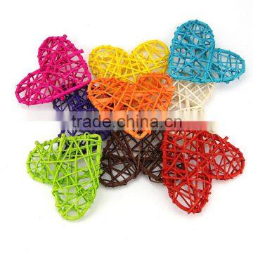 Decorative rattan heart/ wicker heart, crazy weaving, rattan ball