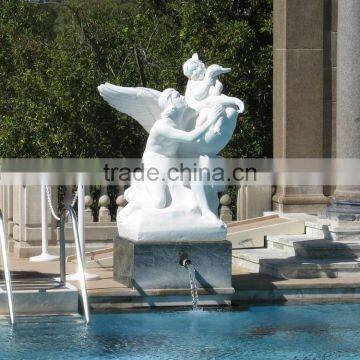home decoration stone carving marble swimming pool sculpture SWPS-1001