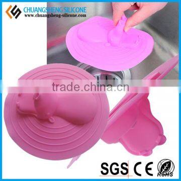 Round shaped candy color silicone plug, Water drain plug, rubber sink plug