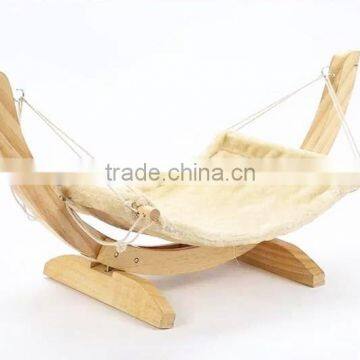 Cat Hammock With Wooden Frame /Wooden Hammock With Canopy