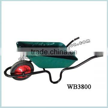 Heavy Duty Metal Tray Green Color Wheelbarrow For Sale photo-6