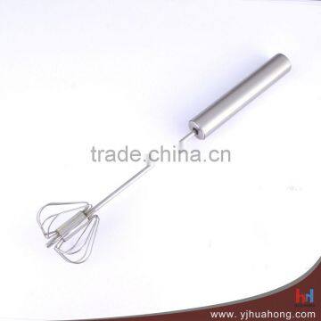 Stainless steel rotating egg whisk/egg beater of kitchenware(HEW-46)