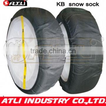 Hot selling quick mounting polyester fibre KB auto snow sock