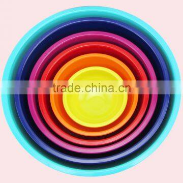 2016 New 6pcs Stackable Mixing Melamine Bowl Set photo-3