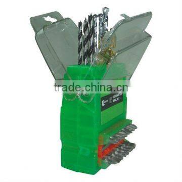 29pcs Nice Masonry Drill Bit,wood Drill and Bit Set in Plastic Case