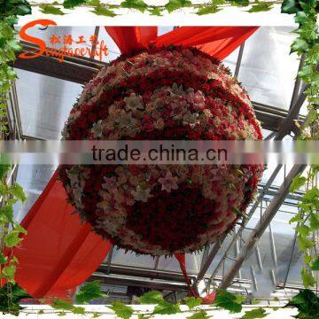 Artificial Silk Fabric COLORFUL Rose Flower Balls for Wedding Customized Artificial Rose Flower Balls for Sale photo-4