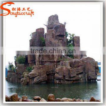 Artificial Waterfalls Fountain Outdoor Decoration Customized Fiber Glass Artificial Waterfall Fountain photo-6