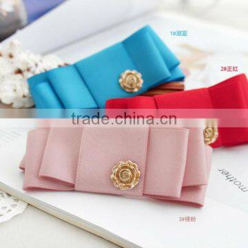 BS 0326 women girls quality Korean style diamond fabric barrette for hair