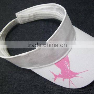 2016 cheap custom 100% cotton sun visor hat and cap with bound seam .